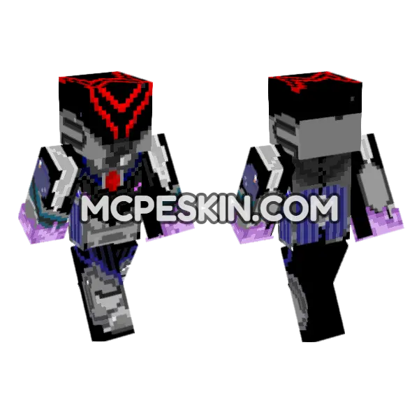 Origin Reality Unknown 1 Minecraft Bedrock skin, front and back