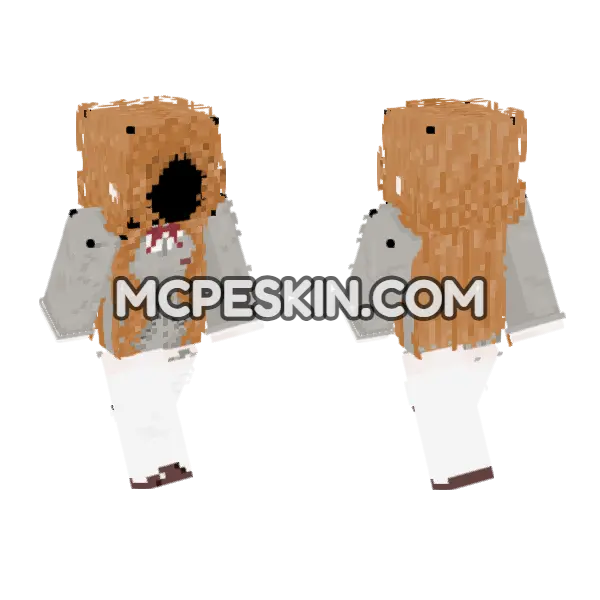 Orihime In Theihime Minecraft Bedrock skin, front and back