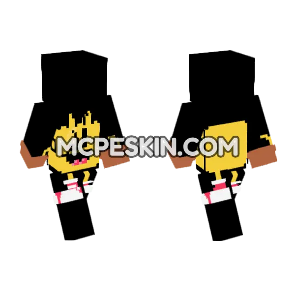 Pac Man Test Minecraft Bedrock skin, front and back