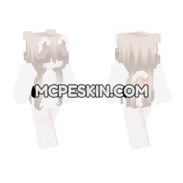 Pale Blonde Anime Girl, front and back