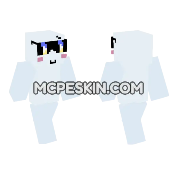 Pale Blue Cat Boy, front and back