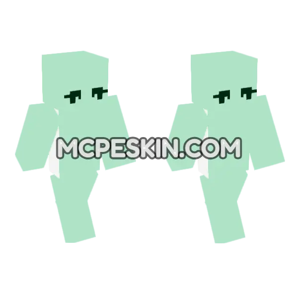 Pale Green Creature, front and back