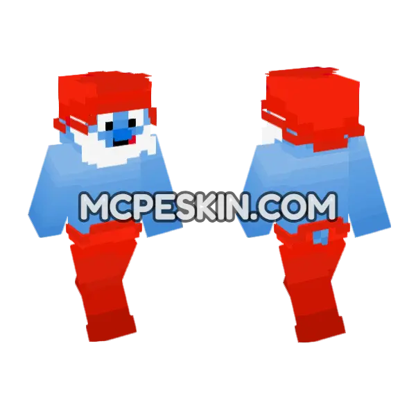 Papa Skin Minecraft Bedrock skin, front and back