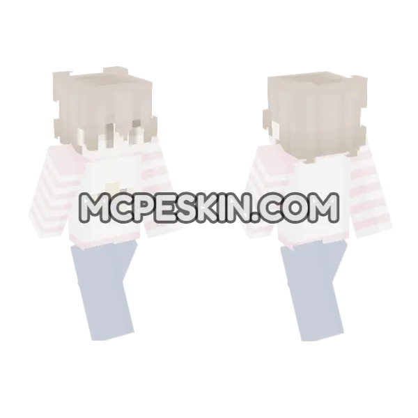 Pastel Bunny Outfit, front and back