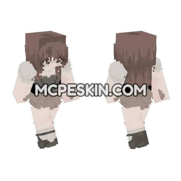 Pastel Girl 5109307 Minecraft Bedrock skin, front and back