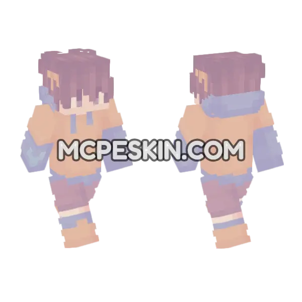 Pastel Girl Skin Minecraft Bedrock skin, front and back