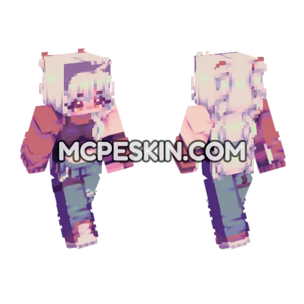 Pastel Schoolgirl Outfit, front and back