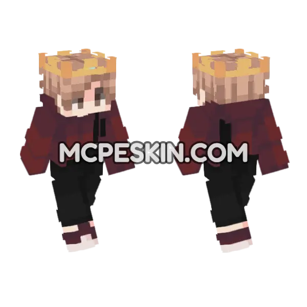 Paul Alex Minecraft Bedrock skin, front and back