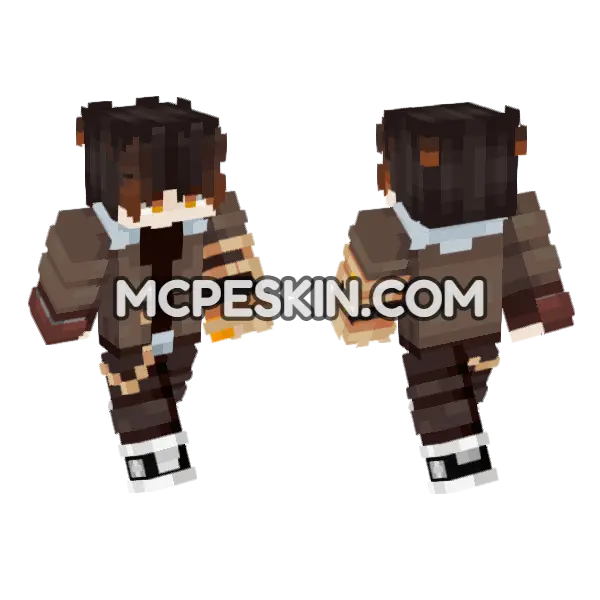 Pedido Brown Coat, front and back