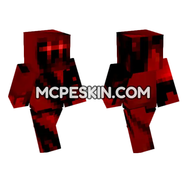 Peep The Horror Minecraft Bedrock skin, front and back