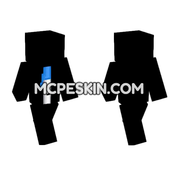 Pen Pot BFDI Minecraft Bedrock skin, front and back