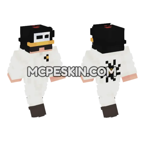 Penguin Skin Minecraft Bedrock skin, front and back