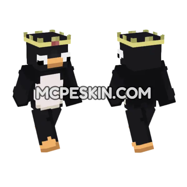 Penguin Skin Minecraft Bedrock skin, front and back