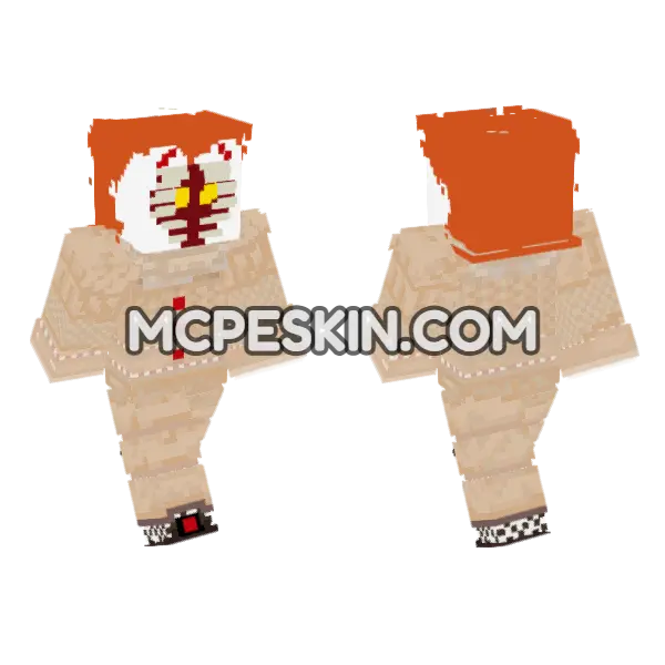 Pennywise The Dancing Clown Minecraft Bedrock skin, front and back
