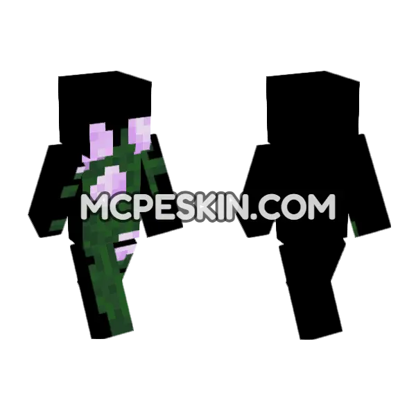Peony Minecraft Bedrock skin, front and back