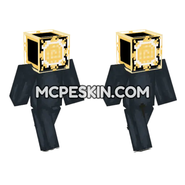 Personal Sun Guy Minecraft Bedrock skin, front and back