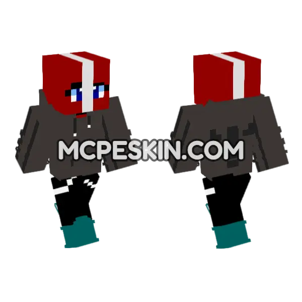 Peru In Adidas Country Humans Minecraft Bedrock skin, front and back
