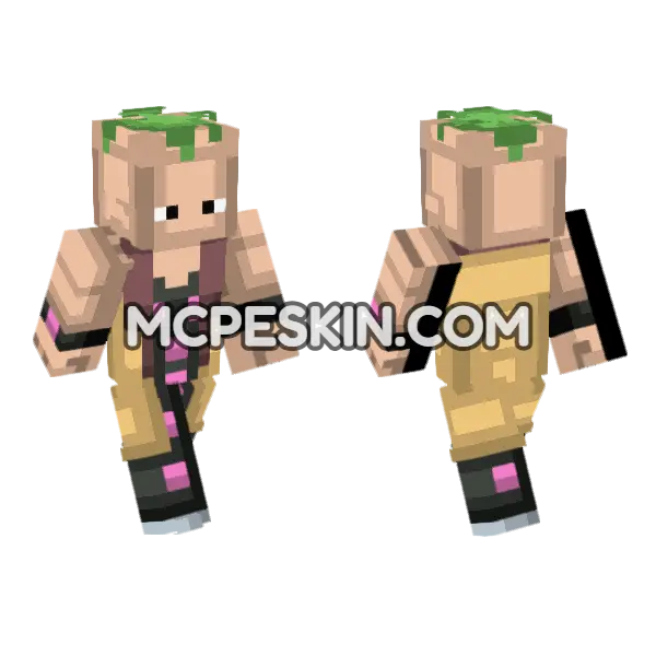Pesci Skin Minecraft Bedrock skin, front and back