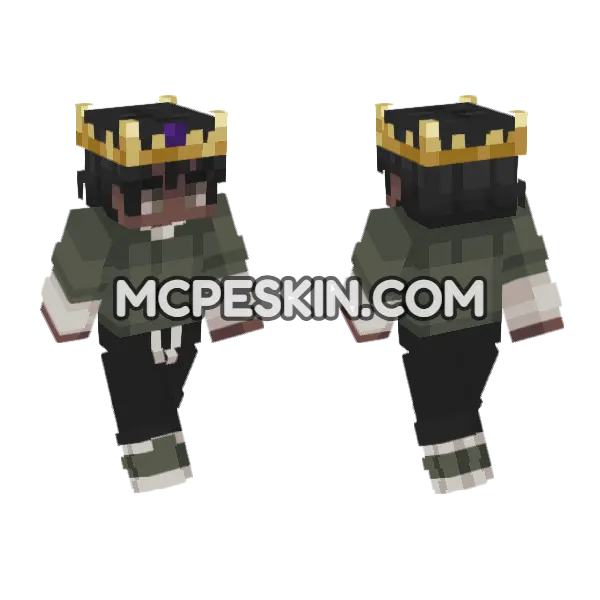 Peter Alex Minecraft Bedrock skin, front and back