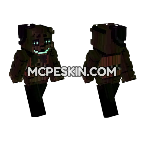 Phantom Freddy 6759526 Minecraft Bedrock skin, front and back