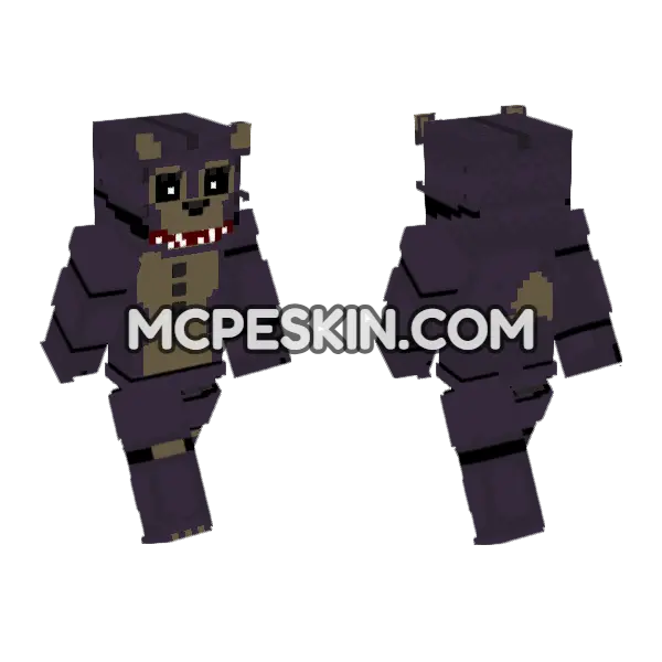 Phantom Wayne Werewolf Minecraft Bedrock skin, front and back