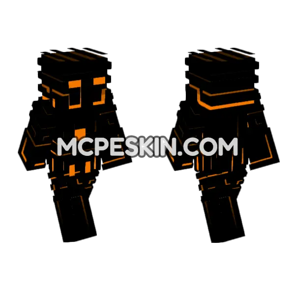 Phaze Skin Minecraft Bedrock skin, front and back