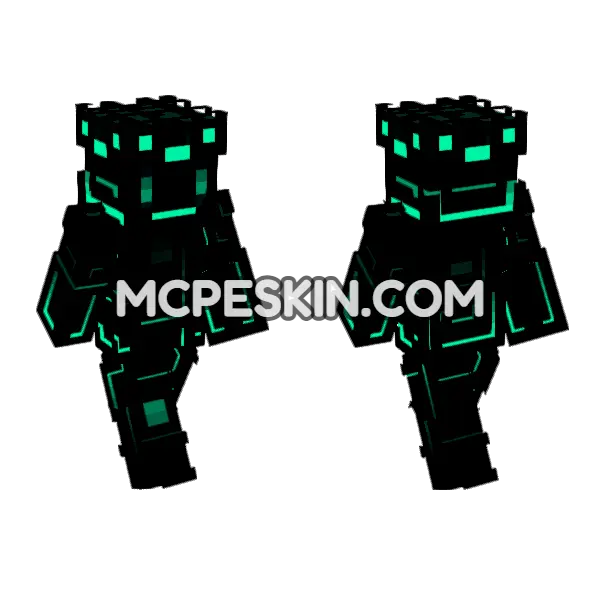 Phaze Skin Minecraft Bedrock skin, front and back