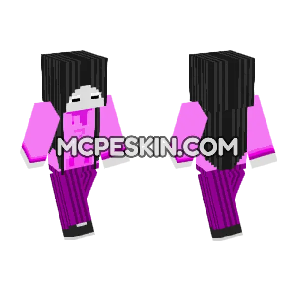 Pink And Purple Hoodie, front and back