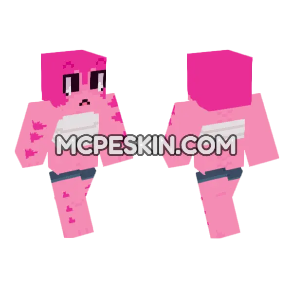 Pink Blob Monster, front and back