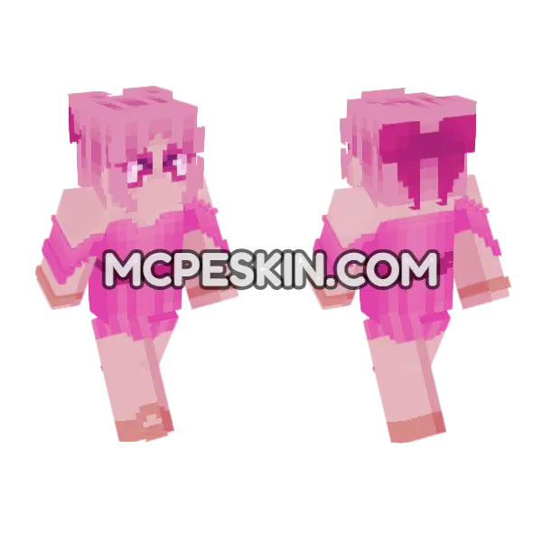 Pink Bubblegum Outfit, front and back