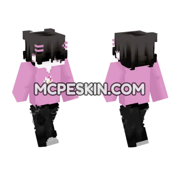 Pink Cat Outfit, front and back