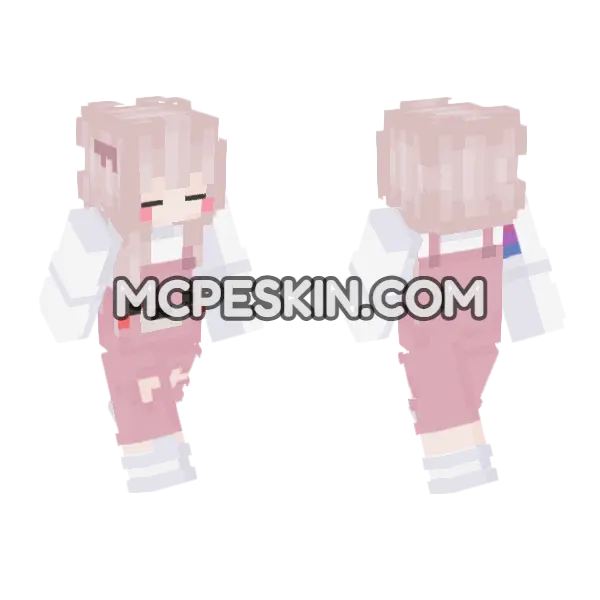 Pink Dreams Skin 8 Minecraft Bedrock skin, front and back