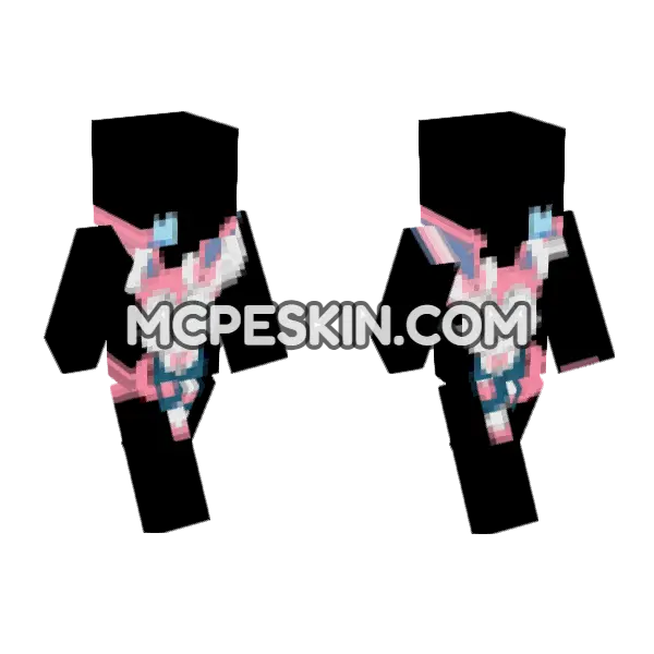 Pink Fox Suit, front and back