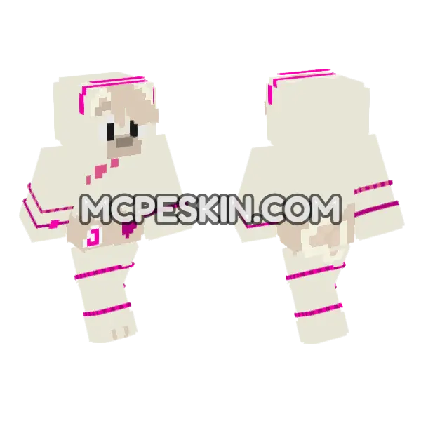 Pink Headband Girl, front and back