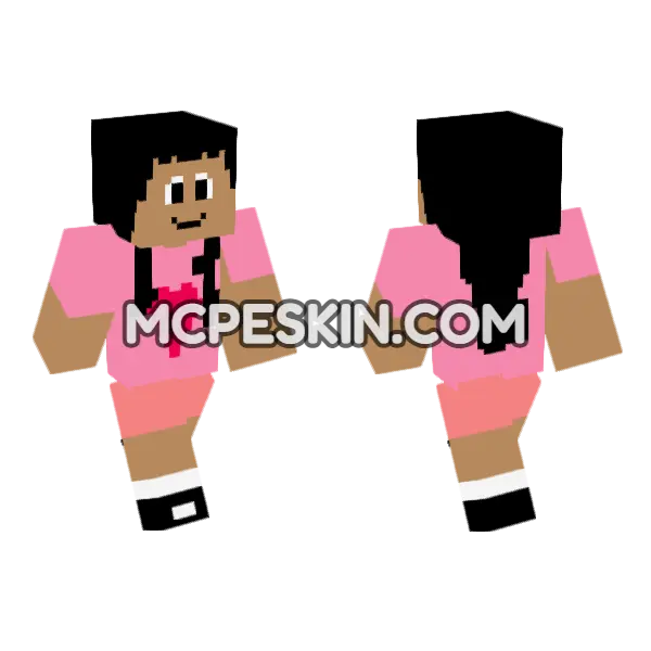 Pink Heart Outfit, front and back