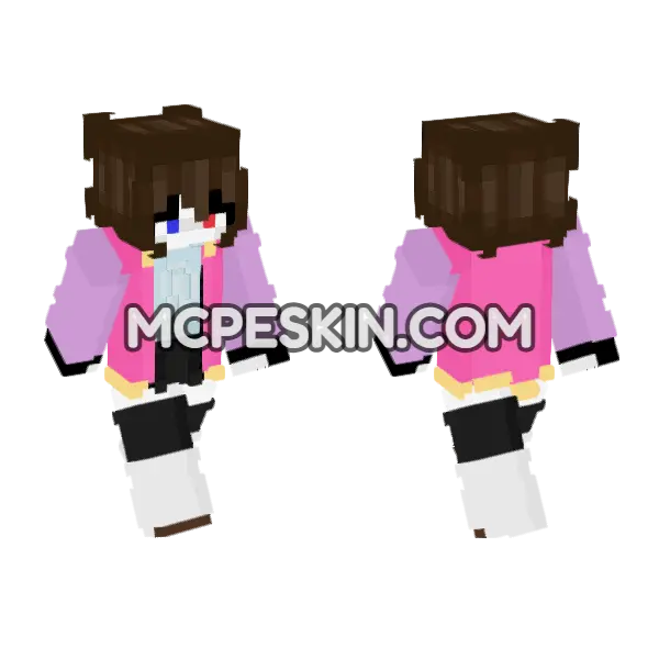 Pink Jacket Outfit, front and back