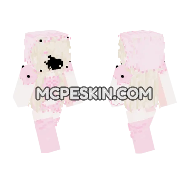 Pink Lolita Dress, front and back