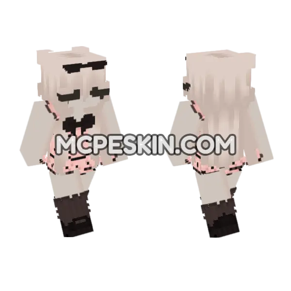Pink Polka Dot Dress, front and back