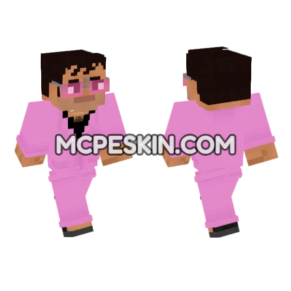 Pink Suit Sonny Forelli, front and back