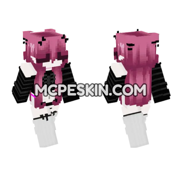 Pinky 6836458 Minecraft Bedrock skin, front and back