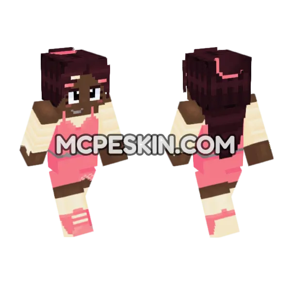 Pinterest Outfit Recreation 5298926 Minecraft Bedrock skin, front and back
