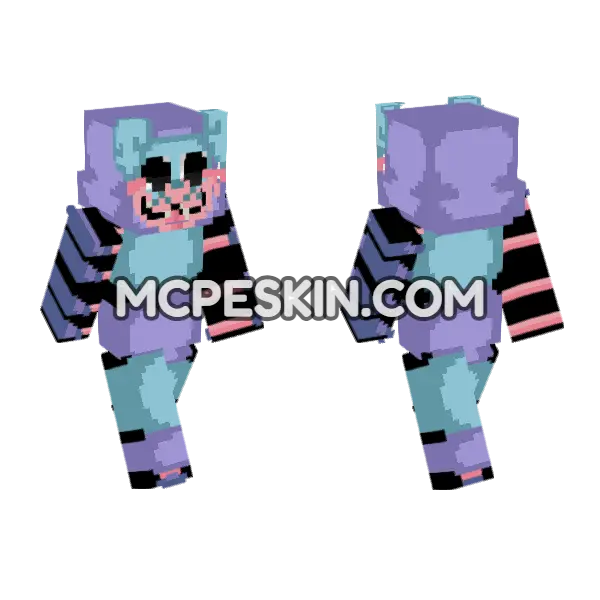 Pj Pug A Pillar Minecraft Bedrock skin, front and back