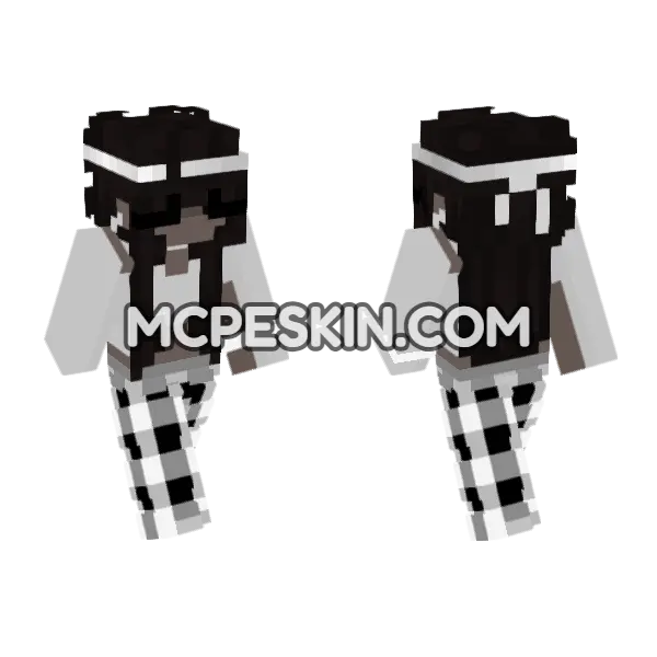 Plaid Shirt Skin Minecraft Bedrock skin, front and back