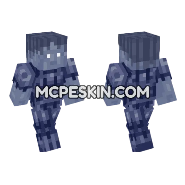 Plozoni Charon No Helm Minecraft Bedrock skin, front and back