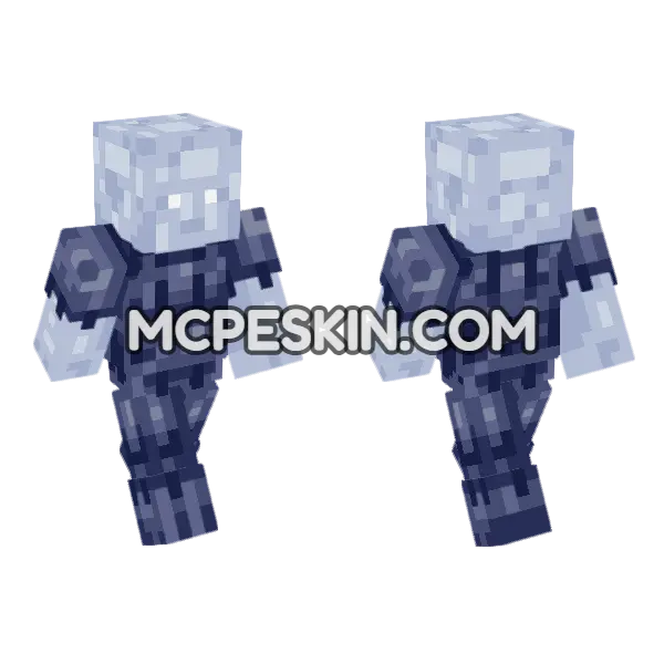 Plozoni Eris Bald No Helm Minecraft Bedrock skin, front and back