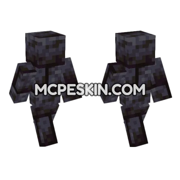 Polished Blackstone Bricks Minecraft Bedrock skin, front and back
