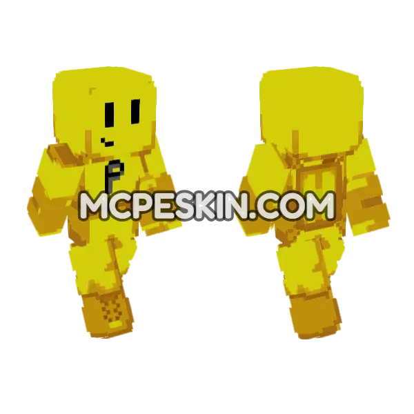 Poppy Playtime Player Minecraft Bedrock skin, front and back