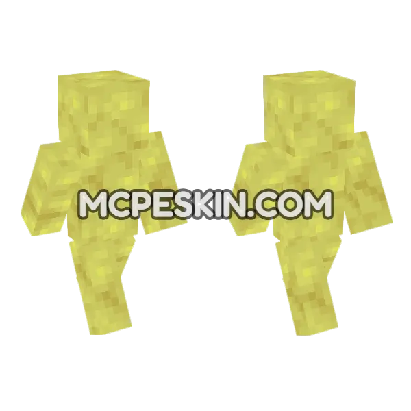 Potent Sulfur Minecraft Bedrock skin, front and back