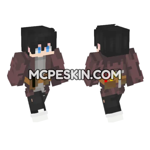 Powerflowsolution Skin Minecraft Bedrock skin, front and back