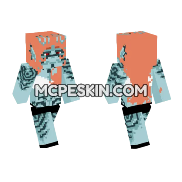 Prism Correll Minecraft Bedrock skin, front and back